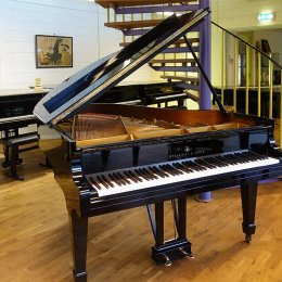 Steinway & Sons model O von 1977 in Schwarz glänzend